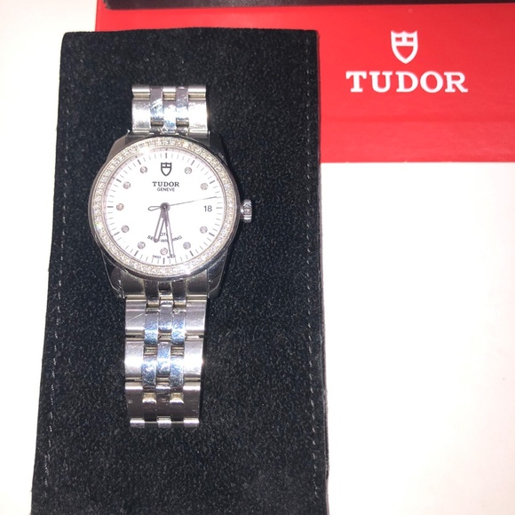 TUDOR “CLAIR DE ROSE” GLAMOUR CLASSIC DIAMOND ? LADIES WATCH main image 9